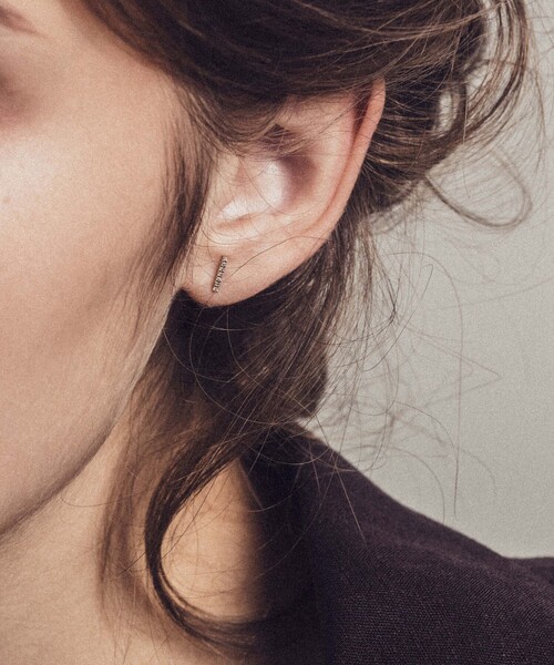 ete パーティクルピアス♡ ete bijoux ピアス K18RBG パーティクル レディース : ZOZOTOWN