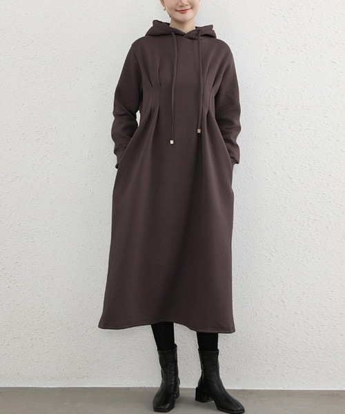 ワンピース ウエストマークパーカーワンピース : ZOZOTOWN Yahoo!店