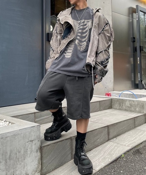SOMEIT Tシャツ 骨 bones y2k スケルトン Vintage 90s Y2K | Skeleton Bones Halloween Punk Goth Emo