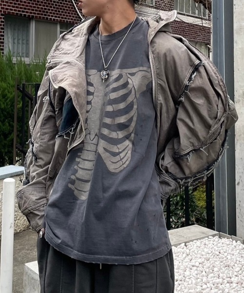XU tシャツ 「Never mind the XU」skeleton tee / 「ネバー