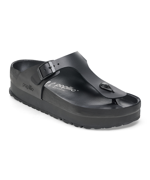 パピリオ　papillio (24.5) ギゼ　フレックス　プラットフォーム　黒 Papillio サンダル 「PAPILLIO/パピリオ」 GIZEH FLEX PLATFORM