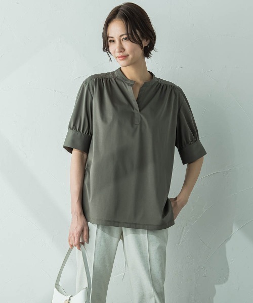 【ロートレアモン】ライクアウーヴンカットソー≪接触冷感/洗濯機で洗える≫ LAUTREAMONT tシャツ ライクアウーヴンカットソー「接触冷感