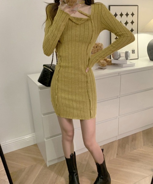 miniministore（ミニミニストア） ワンピース タイトミニニット