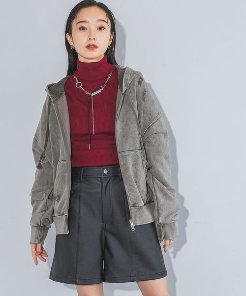 パンツ レザーライクメタリックショートパンツ/234320 レディース | JEANASIS | 13