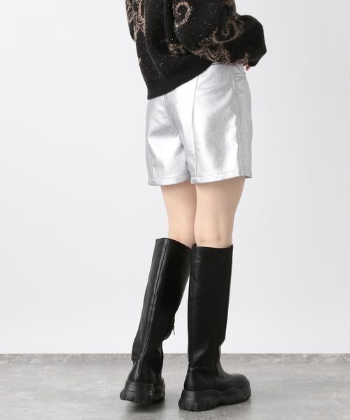 パンツ レザーライクメタリックショートパンツ/234320 レディース | JEANASIS | 19