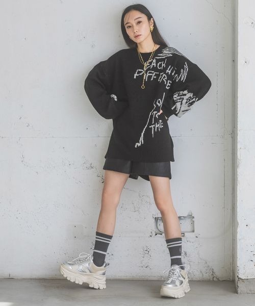 パンツ レザーライクメタリックショートパンツ/234320 レディース | JEANASIS | 04