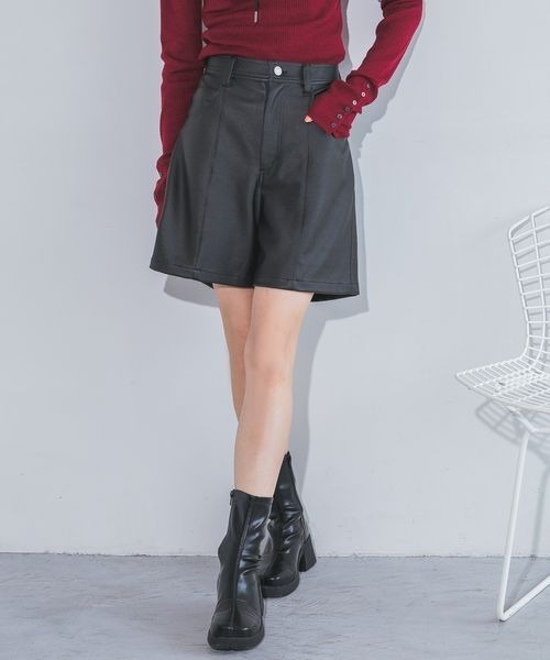 パンツ レザーライクメタリックショートパンツ/234320 レディース | JEANASIS | 14