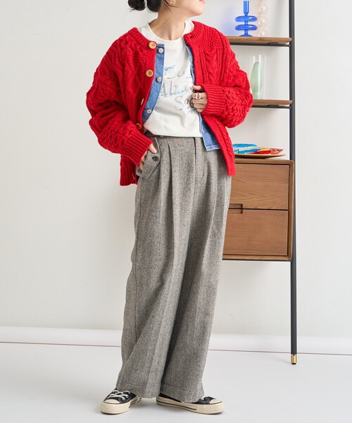 FREAK'S STORE ニット セーター フィッシャーマンニットショート