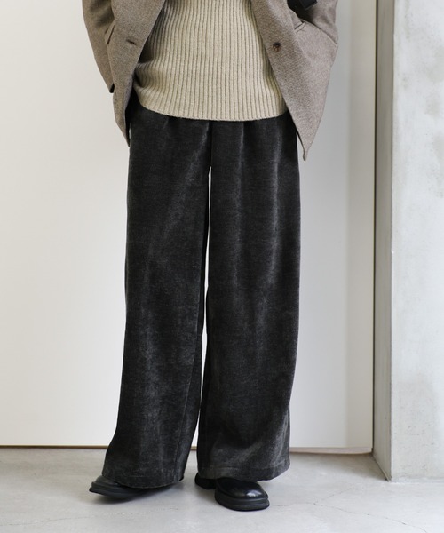 select MOCA（セレクトモカ） パンツ ベロアイージーパンツ レディース