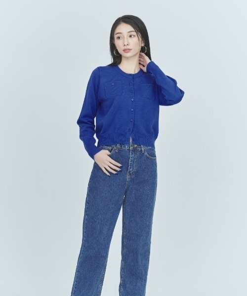 カーディガン POCKET CARDIGAN レディース BLUE×PALANG カーディガン POCKET CARDIGAN レディース