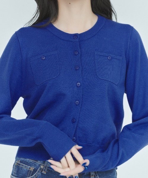 カーディガン POCKET CARDIGAN レディース BLUE×PALANG カーディガン POCKET CARDIGAN レディース
