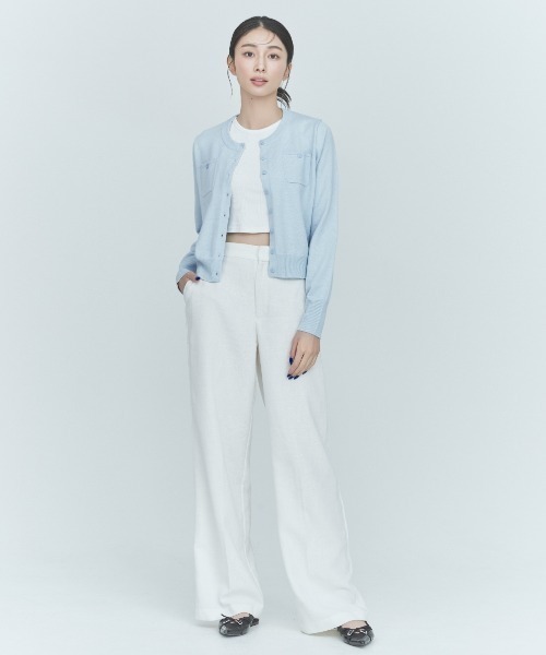 カーディガン POCKET CARDIGAN レディース BLUE×PALANG カーディガン POCKET CARDIGAN レディース