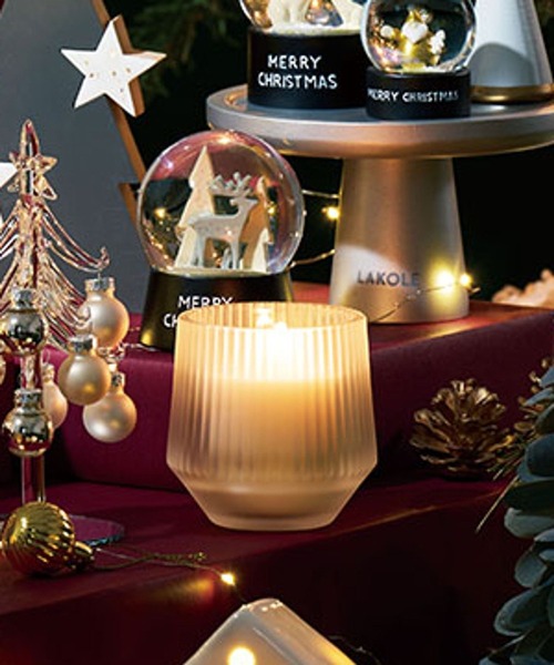 LAKOLE（ラコレ） ルームフレグランス 木芯ガラスキャンドル / 156537