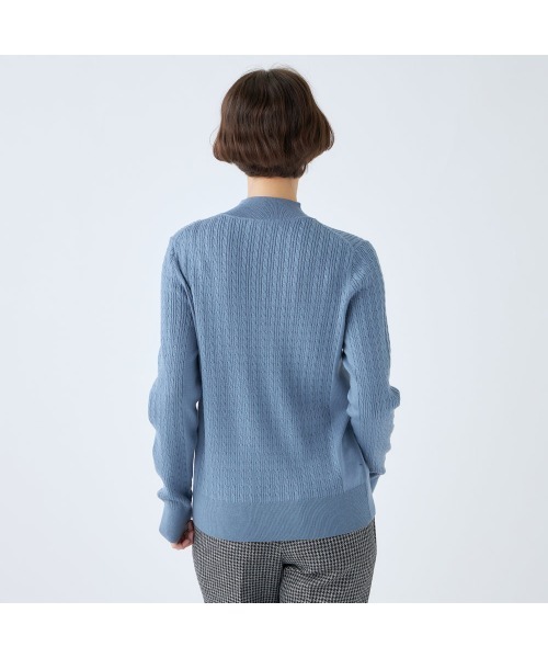 SUIT SELECT ニット セーター 「おうちで洗える」モックネックニット