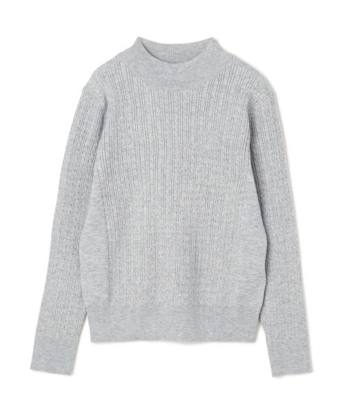 SUIT SELECT ニット セーター 「おうちで洗える」モックネックニット
