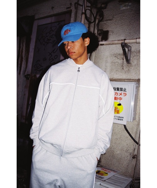 【KEBOZ】HALF ZIP SWEAT VARSITY JACKET KEBOZ スタジャン KAC WAPPEN SWEAT VARSITY JACKET メンズ