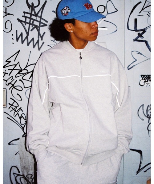 KEBOZ スタジャン KAC WAPPEN SWEAT VARSITY JACKET メンズ