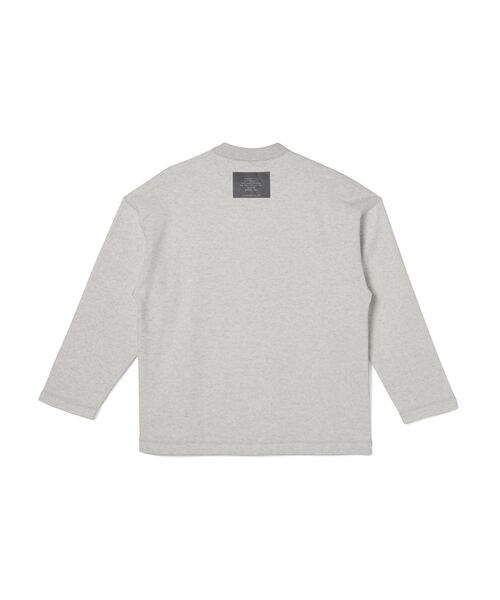 25ss/エヌハリ/LONG SLEEVE T-SHIRT/グレー/38