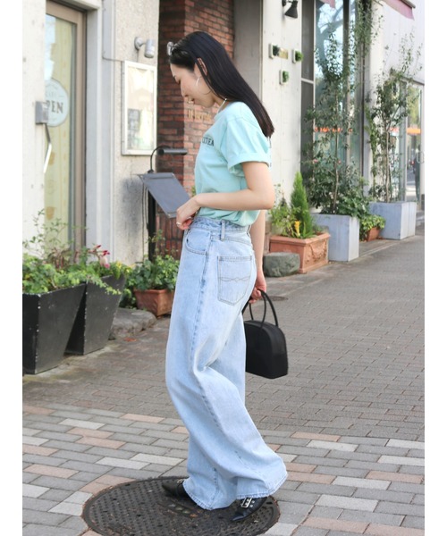 最終値下げ‼️ungridウエストタックデザインデニムワイドパンツ Ungrid ジーンズ デニム デニムパンツ ウエストタックカーブ