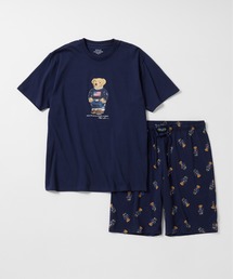 [ラルフローレン] ポロベアーストライプパジャマセット(blue) ラルフローレン] ポロベアーストライプパジャマセット(blue