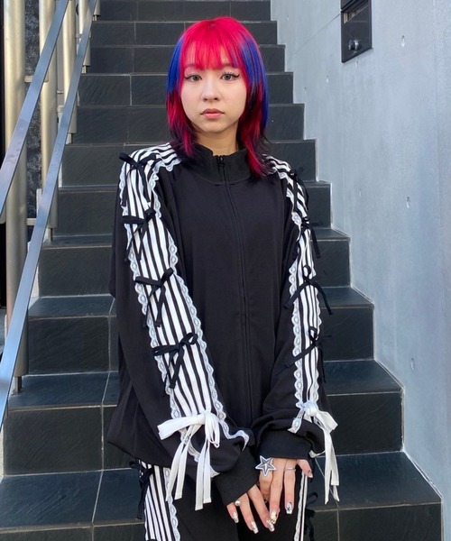 candystripper アウター Candy Stripper ブルゾン アウター RIBBON JERSEY レディース