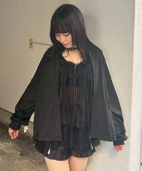 Candy Stripper ブルゾン アウター RIBBON JERSEY レディース