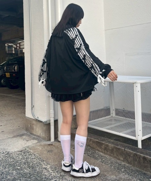 Candy Stripper ブルゾン アウター RIBBON JERSEY レディース