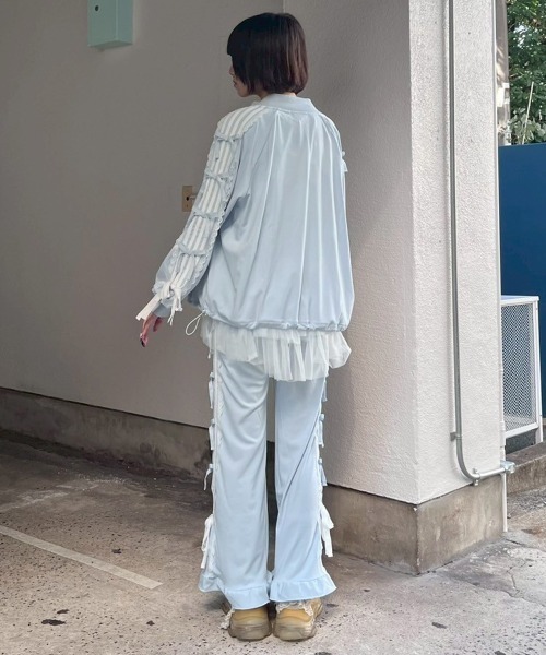 RIBBON RIBBON JERSEY パンツ　ブルゾン　ジャージ セール】RIBBON RIBBON JERSEY パンツ（その他パンツ）｜Candy