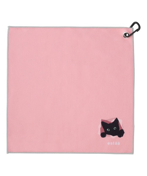 estaa ハンカチ 「WEB限定」くっつきタオル ”猫 ねこ にゃんこ