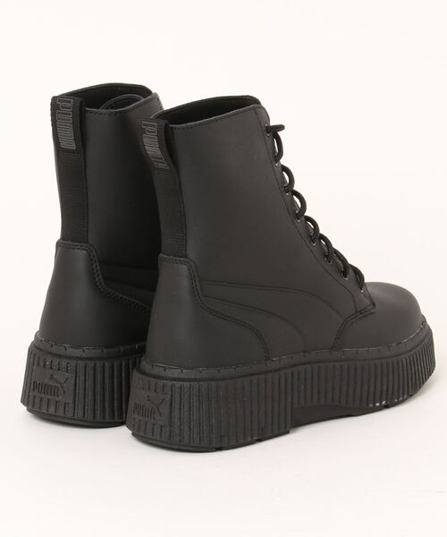 PUMA（プーマ） ショートブーツ 23.5cm チョコ レディース : ZOZOTOWN