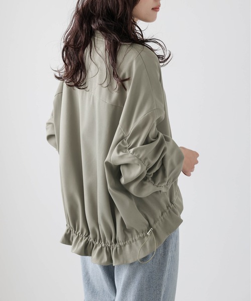 FRAY I.D ステンカラードロストギャザーブルゾン FRAY I.D（フレイ・アイディー） ＼SALE50%OFF／即日発送/FRAY I.D