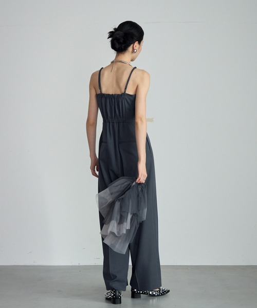 provoke◇オーバーオール/FREE/ポリエステル/NVY/ストライプ/PV