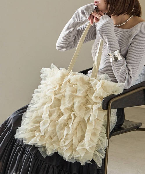 Fashion Letter（ファッションレター） トートバッグ チュールフリル
