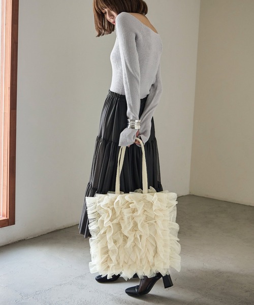 Fashion Letter（ファッションレター） トートバッグ チュールフリル