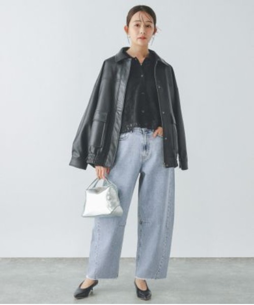 ジーンズ デニム デニムパンツ MATINEE LINE/バレルレッグデニム/288746 レディース | GLOBAL WORK | 14