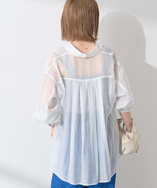ブラウス シャツ シアー バックタック シャツ レディース BEAUTY＆YOUTH UNITED ARROWS ブラウス シャツ シアー バック