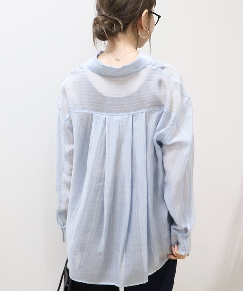 ブラウス シャツ シアー バックタック シャツ レディース BEAUTY＆YOUTH UNITED ARROWS ブラウス シャツ シアー バック
