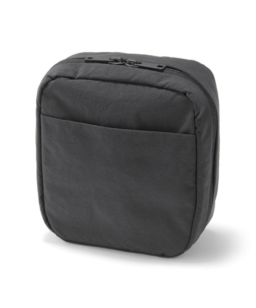 無印良品（MUJI） ポーチ リンクルナイロン 大きく開くスクエアポーチ