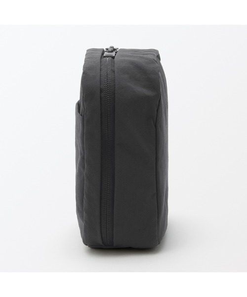 無印良品（MUJI） ポーチ リンクルナイロン 大きく開くスクエアポーチ