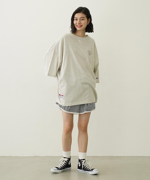 Champion（チャンピオン） tシャツ MILKFED.×CHAMPION COLLEGE LOGO