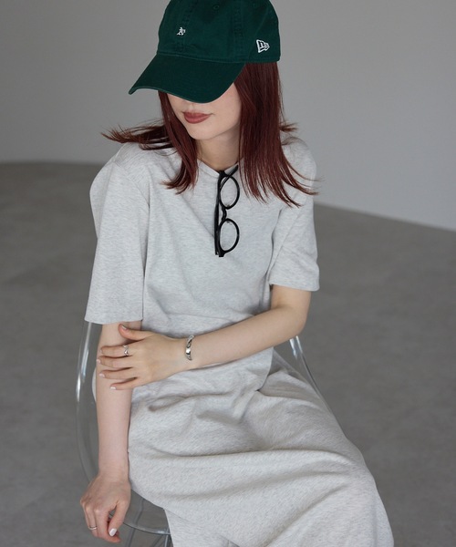＆HALF ワンピース 夏 半袖 リブロングワンピース : ZOZOTOWN Yahoo!店
