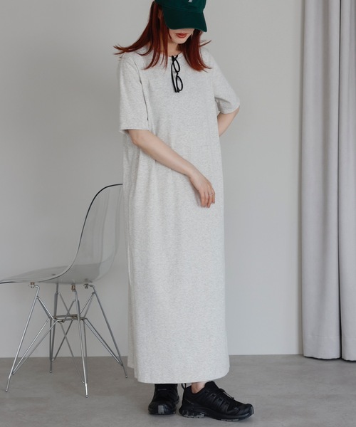 ＆HALF ワンピース リブロングワンピース : ZOZOTOWN Yahoo!店