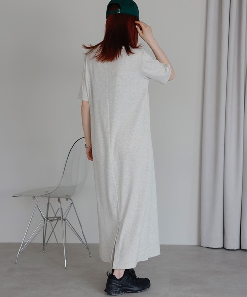 ＆HALF ワンピース 夏 半袖 リブロングワンピース : ZOZOTOWN Yahoo!店