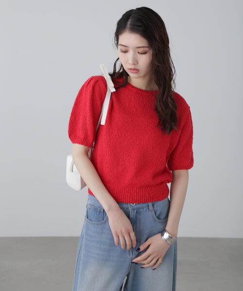 andmary 半袖ニット ANDMARY】Kitty knit set up