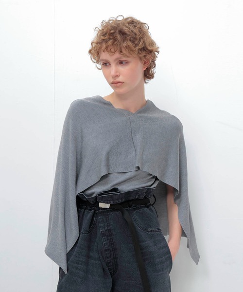 ニット セーター high twist silk cape(ハイツイストシルクケープ) レディース
