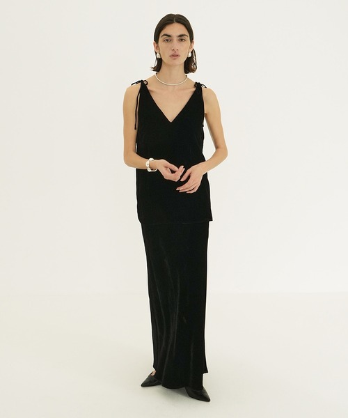 新品未使用　CLANE VELOR MERMAID LINE SKIRT CLANE（クラネ） ロング スカート VELOR MERMAID LINE SKIRT