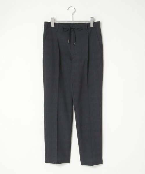 ikka（イッカ） パンツ 「セットアップ対応」ブラックドットサッカー