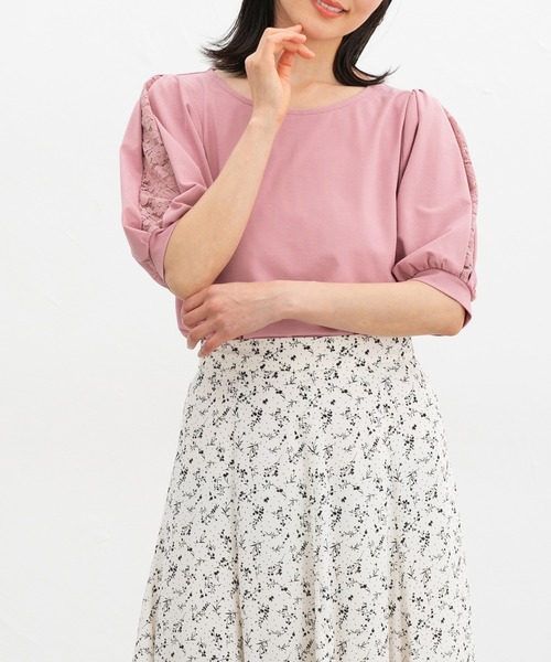 HANITA 売れ筋商品|||ハニタ Tシャツ トップス レディース Tops Pink tシャツ レディース 半袖[品番：KH000010442]｜VIVID LADY