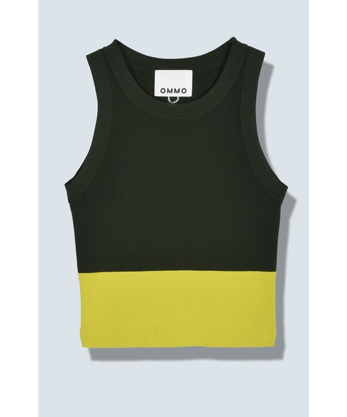 タンクトップ ノースリーブ SHORT RIB KT TANK レディース OMMO タンクトップ ノースリーブ SHORT RIB KT TANK レディース
