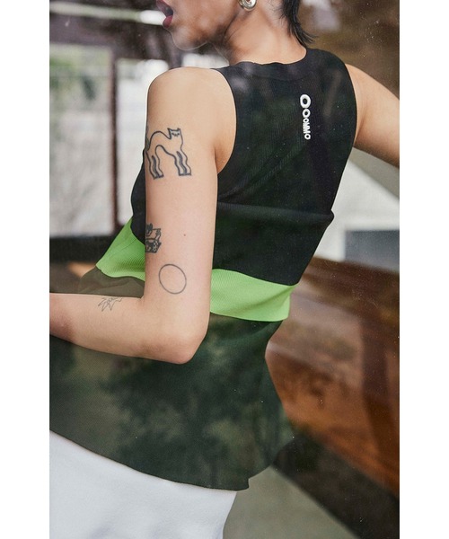 タンクトップ ノースリーブ SHORT RIB KT TANK レディース OMMO タンクトップ ノースリーブ SHORT RIB KT TANK レディース